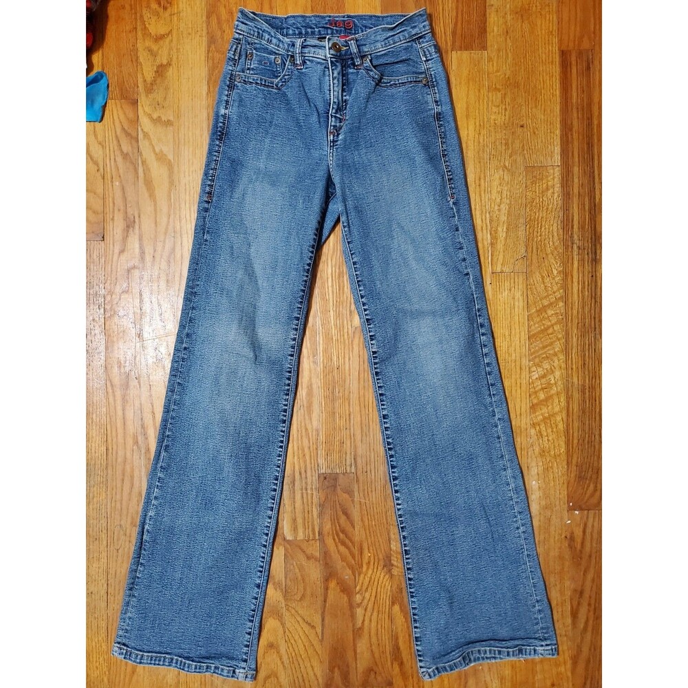 Jag Jeans Womens Size 2 Blue Denim Bootcut Stretch Casual Mid Rise 26" Waist